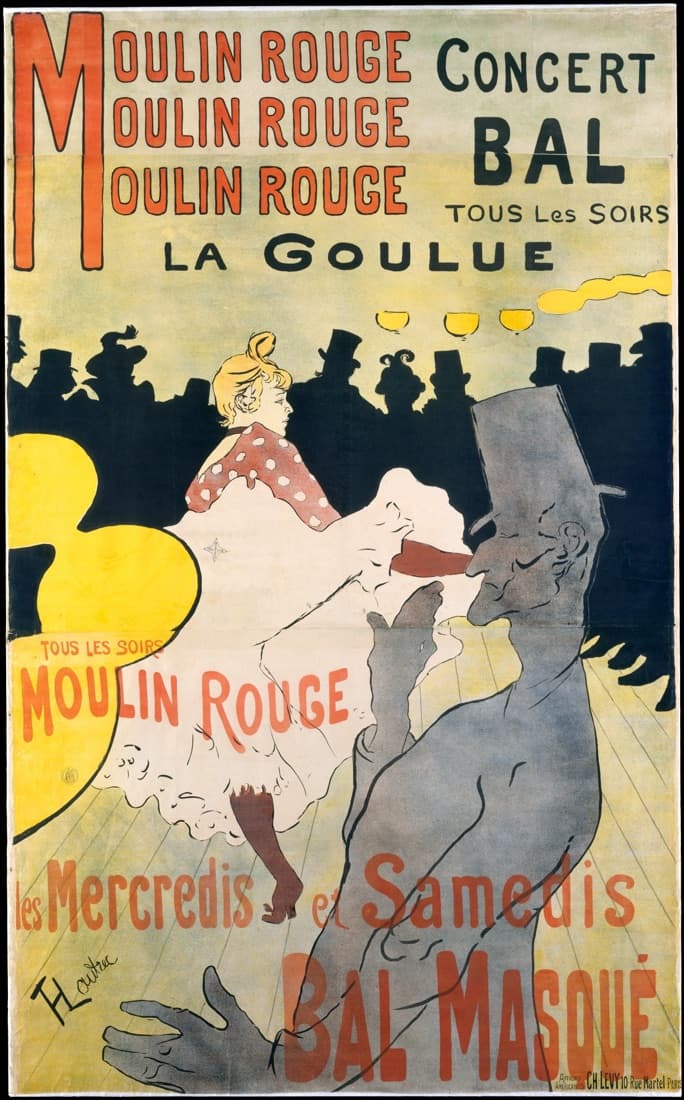 Moulin Rouge: La Goulue, Toulouse-Lautrec, 1891
